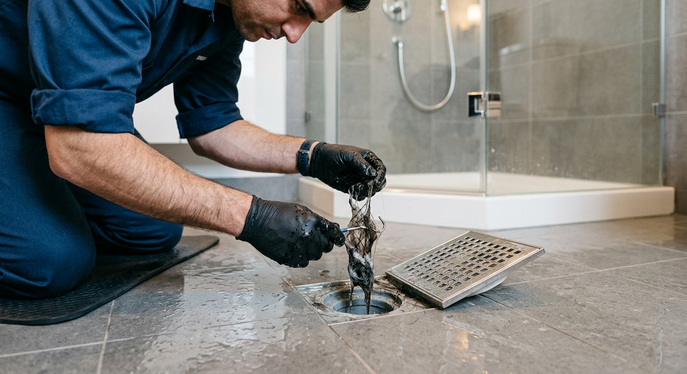 Débouchage de douche bouchée par un plombier à Noisy-le-Grand